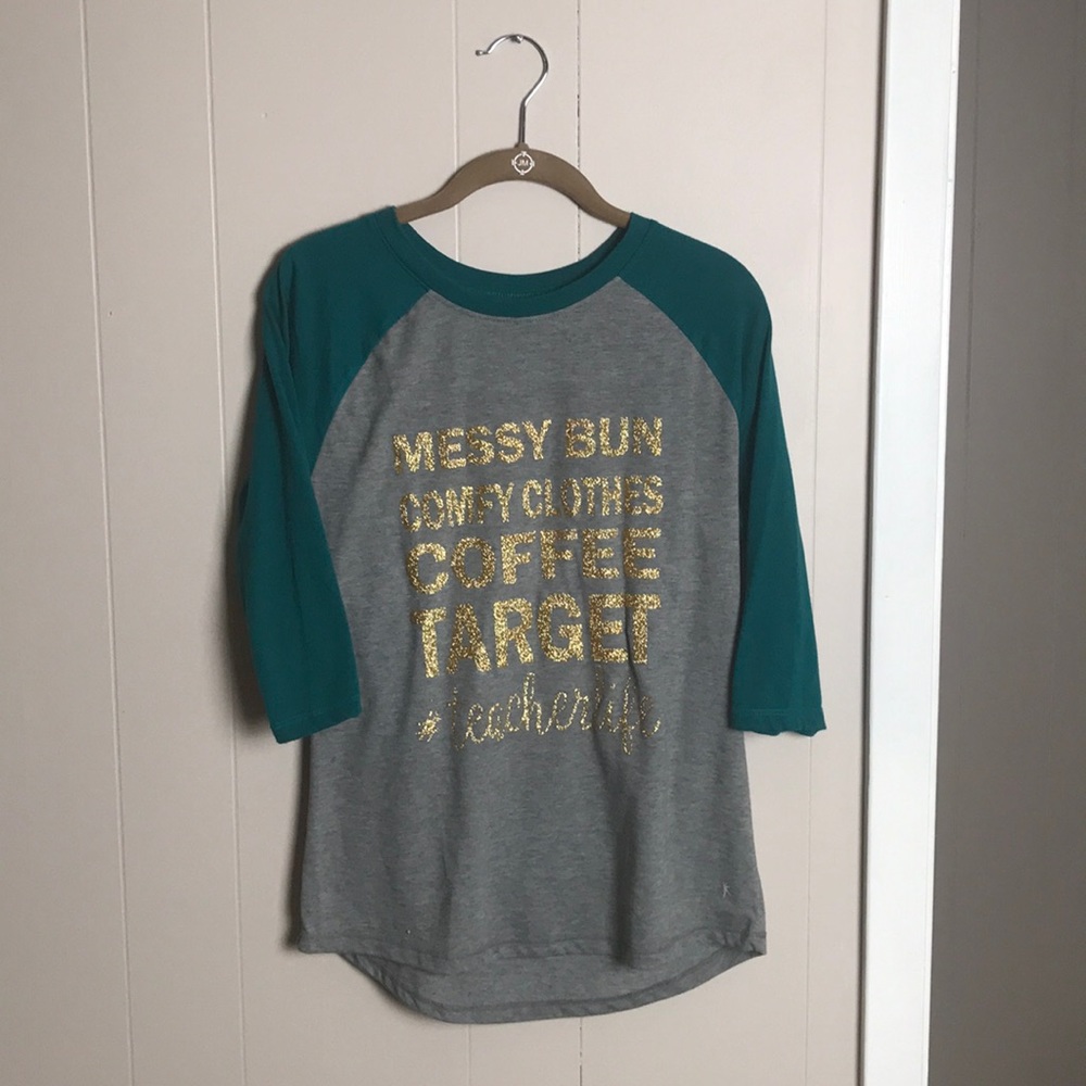 #teacherlife baseball tee